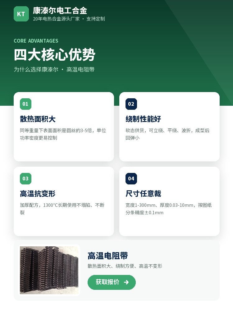 高温电阻带 定制流程